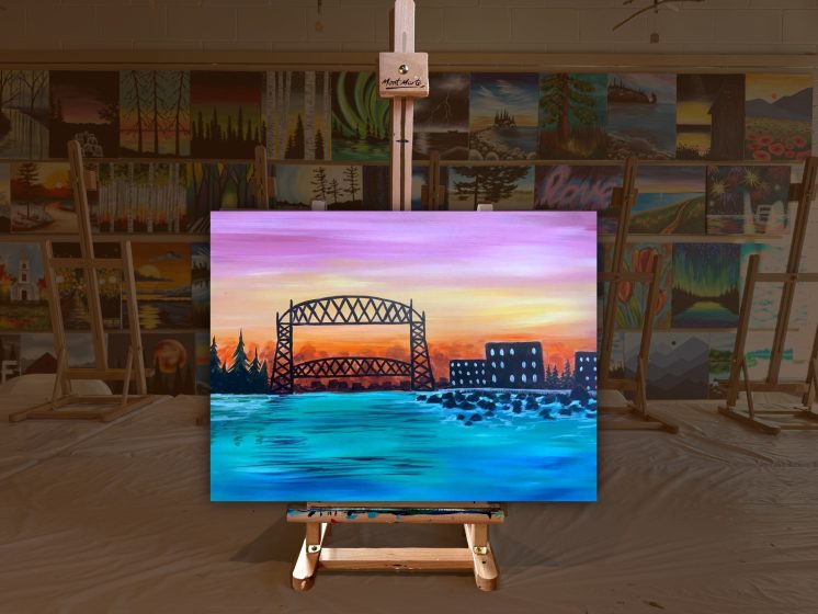Pastel lift bridge ad
