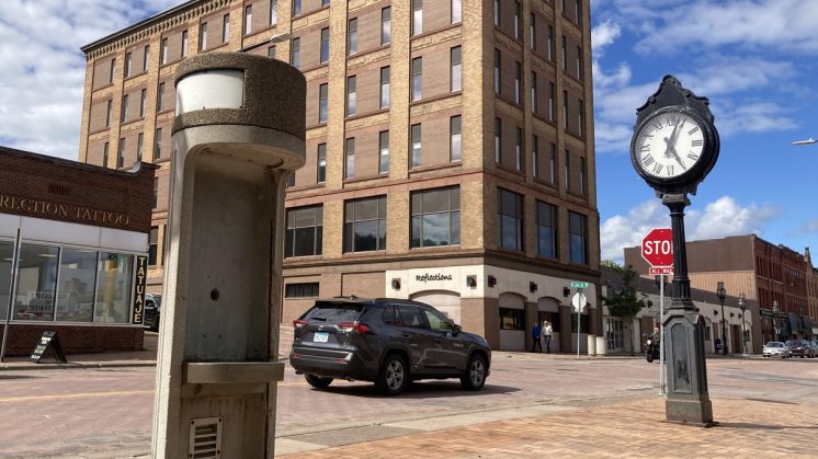 First Street Payphone Pillar