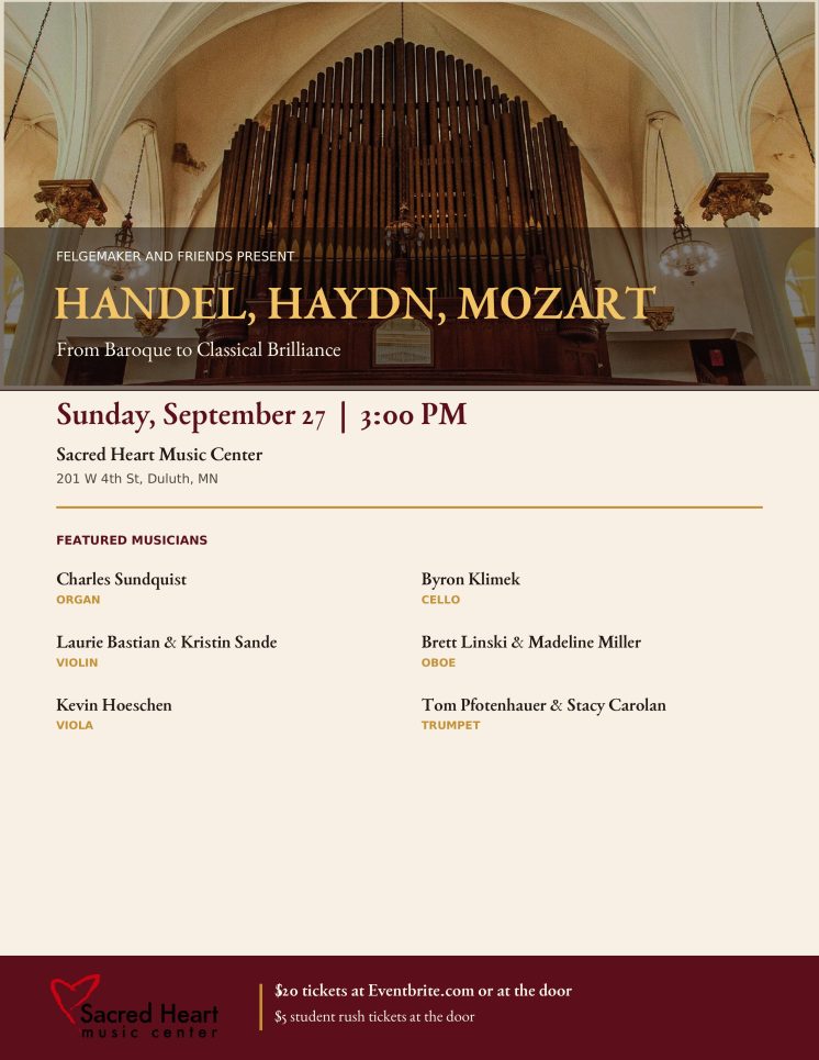 Handel Haydn Mozart Flyer