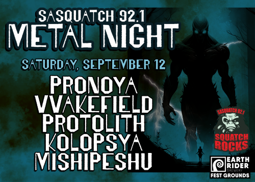 SASQUATCH FEST METAL Fest September 3 EVENTCAL