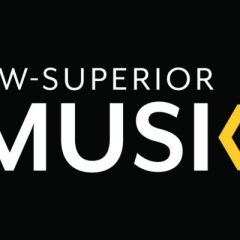 UW Superior Music Logo white and yellow on black2 e1669235862716