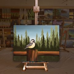 Chipper chickadee ad