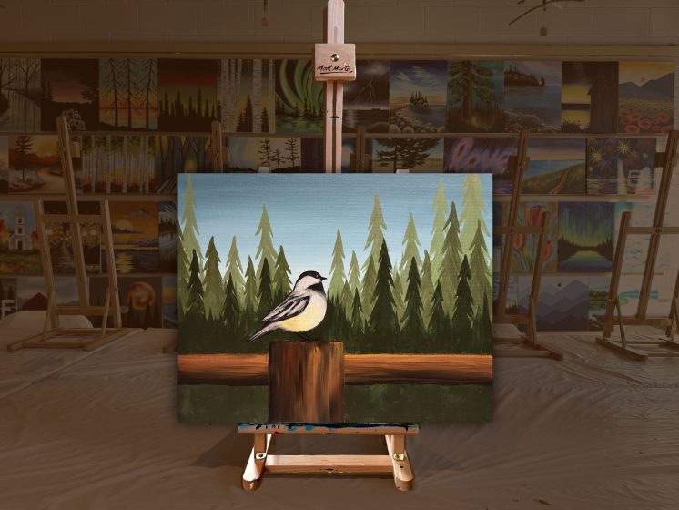 Chipper chickadee ad