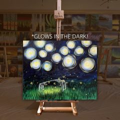 Glow fireflies for ad