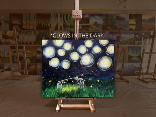 Glow fireflies for ad