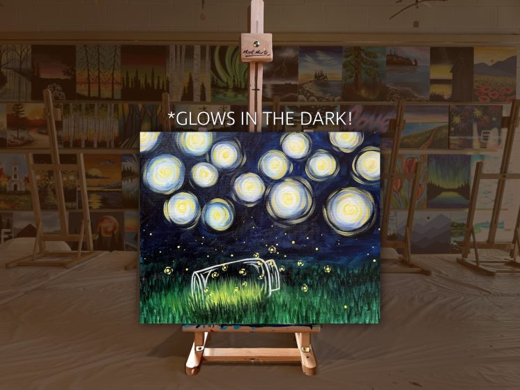 Glow fireflies for ad