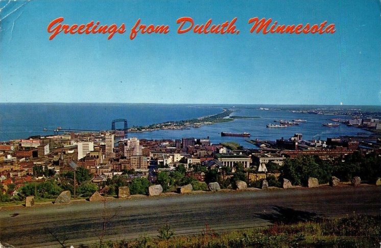 Greetings from Duluth 1966 postcard