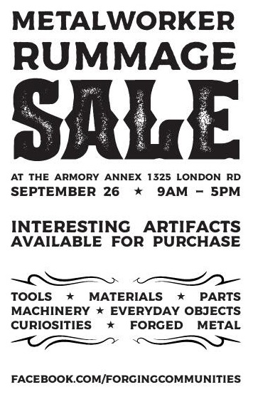 Metalworker Rummage Sale