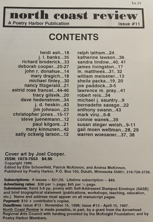 North Coast Review TOC image