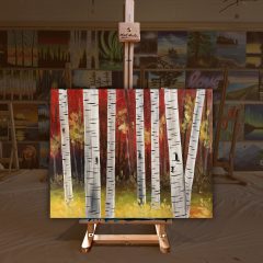Autumn birches ad
