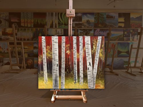 Autumn birches ad