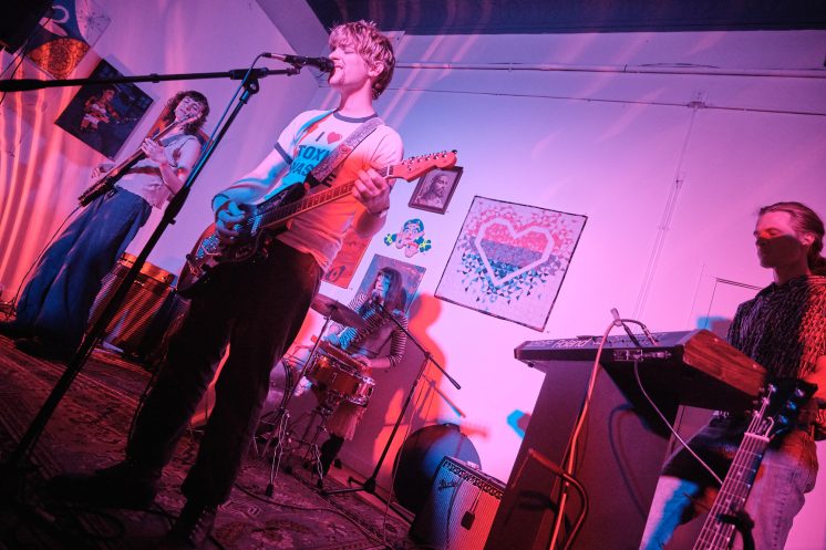 Duluth band Willem Dafoe Fan Club playing at Prøve Gallery, Sept. 12, 2026