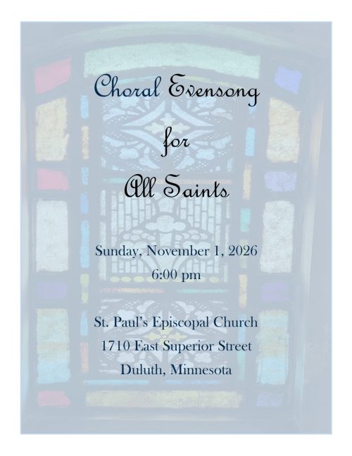 Choral Evensong 26 poster