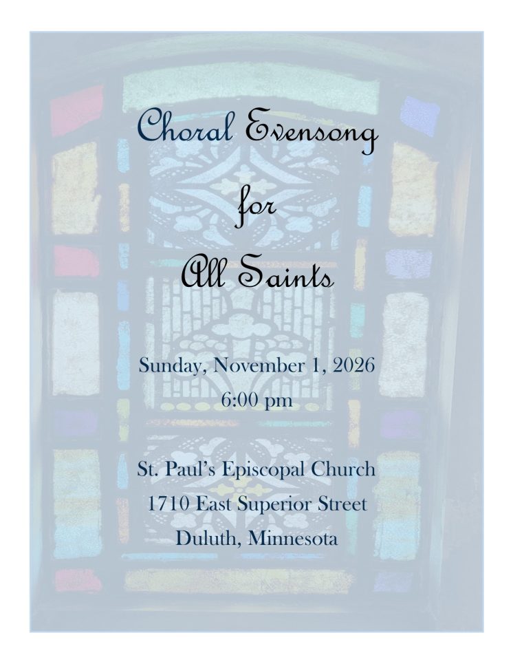 Choral Evensong 26 poster
