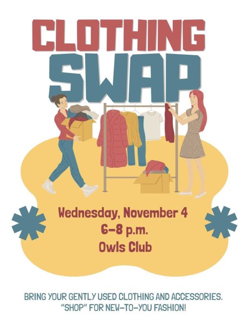 Clothing Swap Collab with the Owls Club d