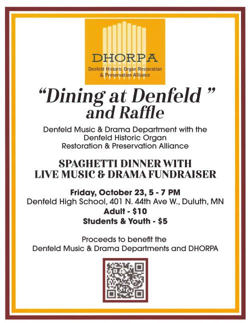 Dining at Denfeld 2026 flyer