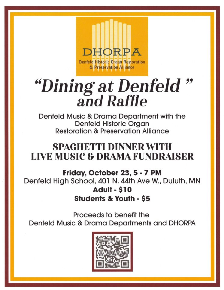 Dining at Denfeld 2026 flyer