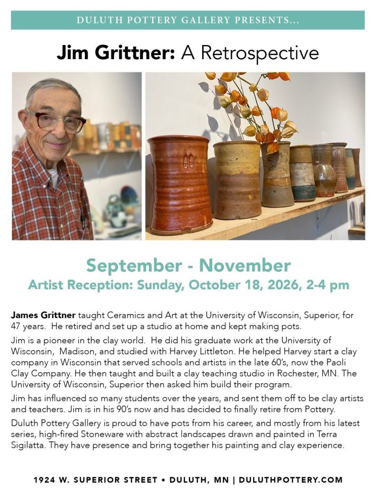 Duluth Pottery Gallery Jim Grittner