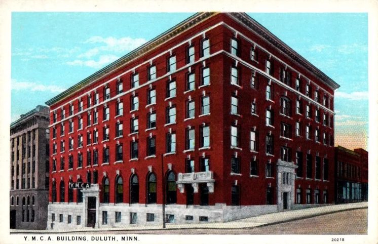 Duluth YMCA Building postcard