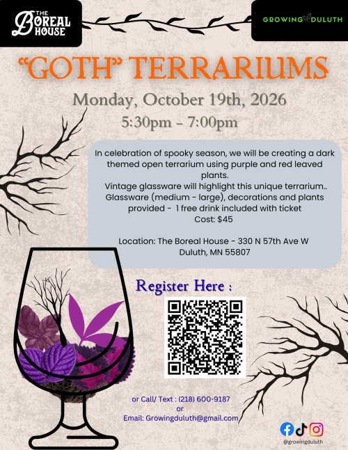 “Goth” Terrariums (US Letter)