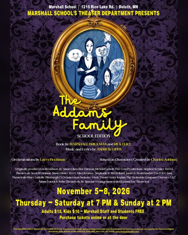 Marshall School Presents: The Addams Family Musical: School Edition