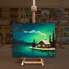 Cozy cabin ad