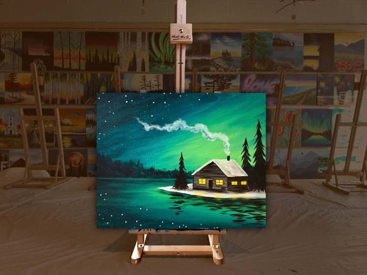 Cozy cabin ad